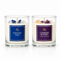 Kit de 2 velas aromáticas con cuarzos de 220g
